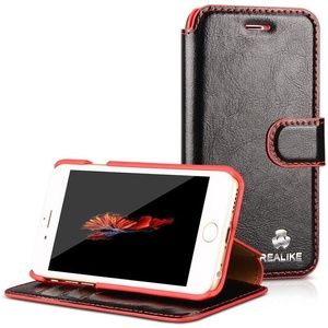 Premium Genuine Leather Wallet Case For iPhone 6